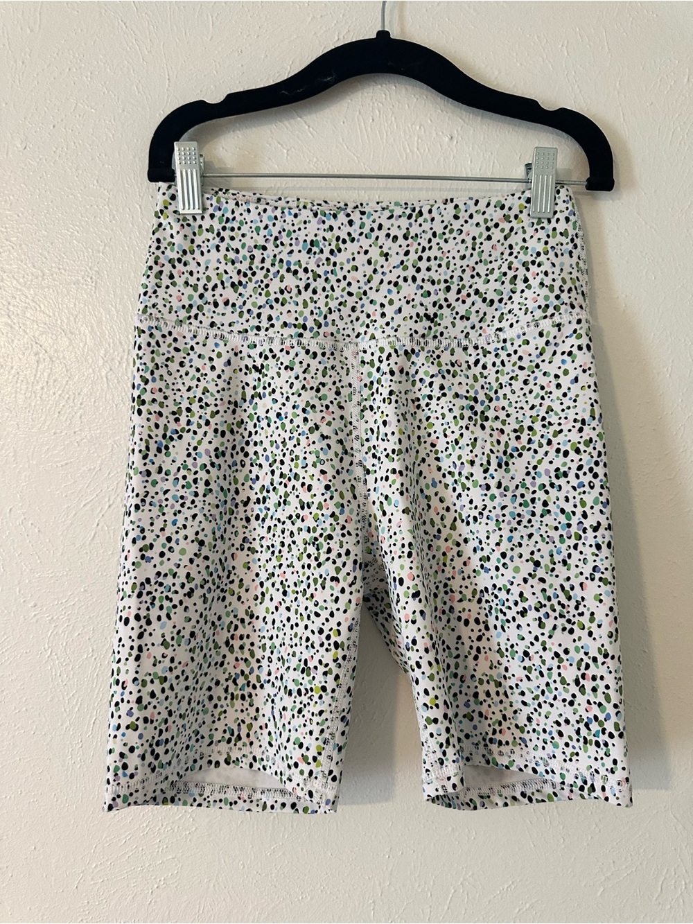 Speckled biker shorts​